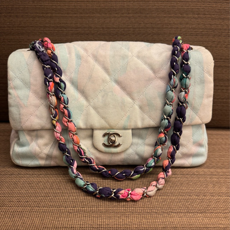 CHANEL 丹寧印染JUMBO 29開 彩繩-0