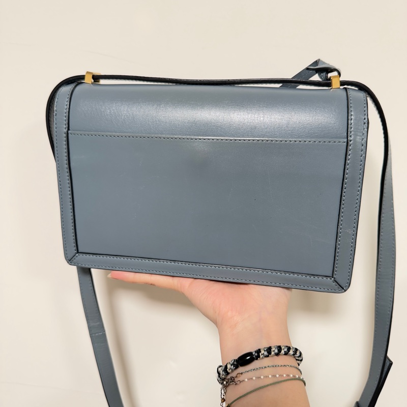 Loewe Barcelona 三角金屬設計皮革（霧霾藍） 中號-6