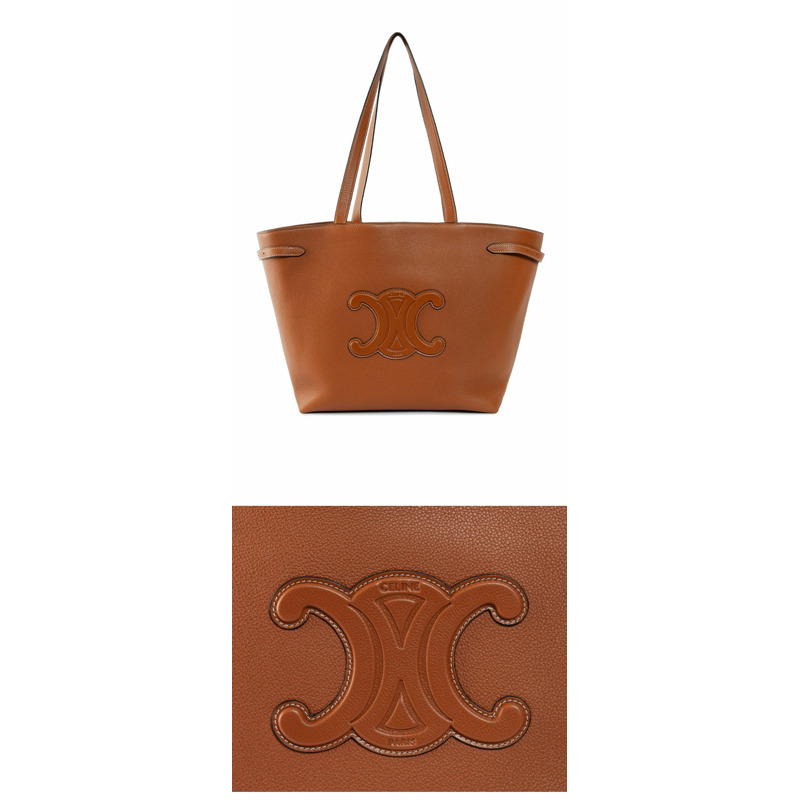 CELINE 中號 Triomphe 粒面小牛皮 Anais Cabas 包 116853ENY 04LU 1374-6