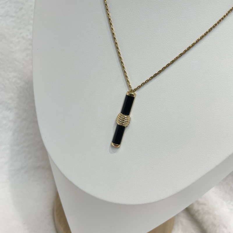 Dior 中古黑金唇膏造型項鏈 XA965-0