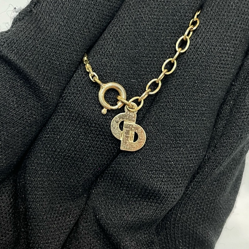 Dior 中古黑金唇膏造型項鏈 XA965-6