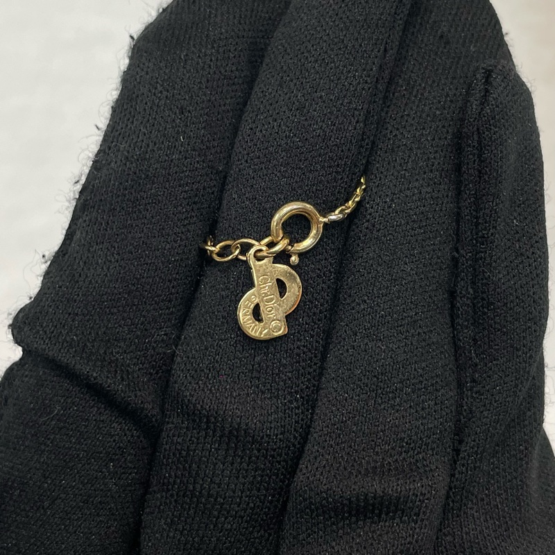 Dior 中古黑金唇膏造型項鏈 XA965-7