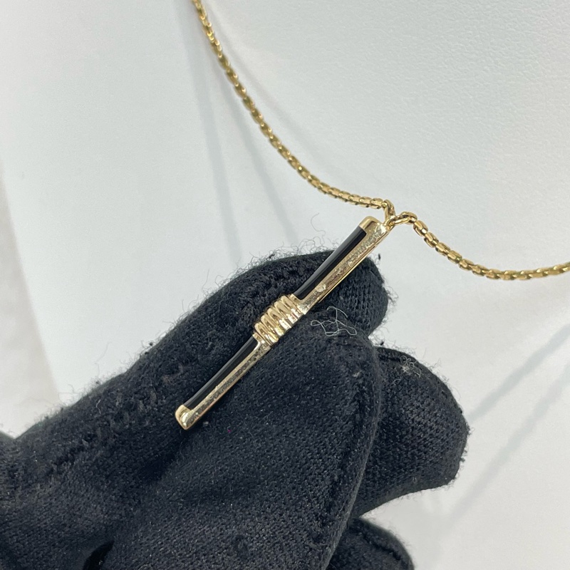 Dior 中古黑金唇膏造型項鏈 XA965-11