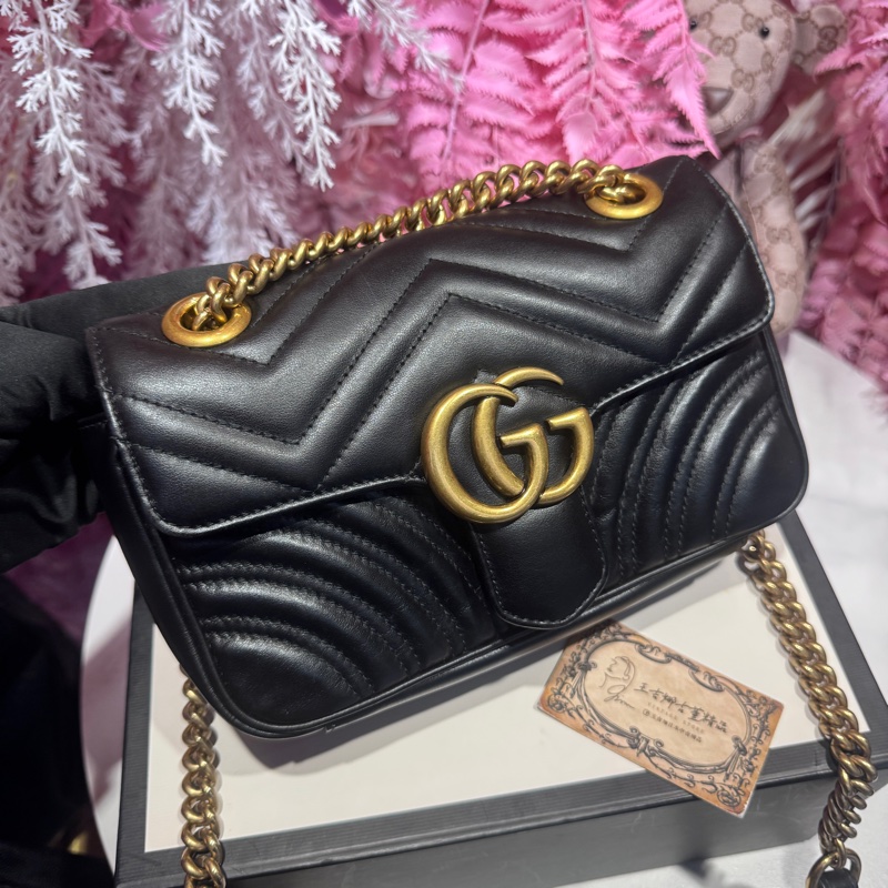 Gucci 馬蒙斜背包/王吉娜古董精品-2