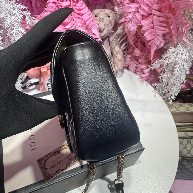 Gucci 馬蒙斜背包/王吉娜古董精品-5