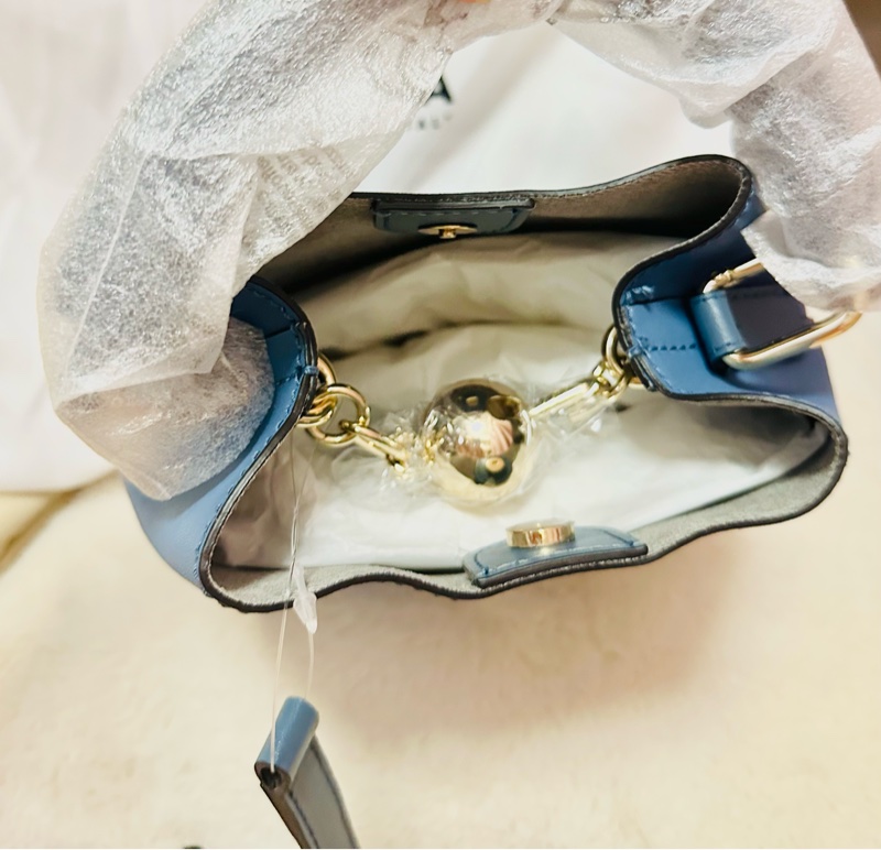 Furla Sfera 牛仔皮質小號水桶包-8