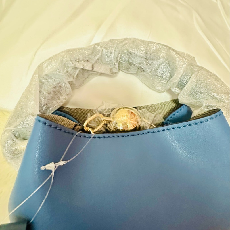 Furla Sfera 牛仔皮質小號水桶包-9