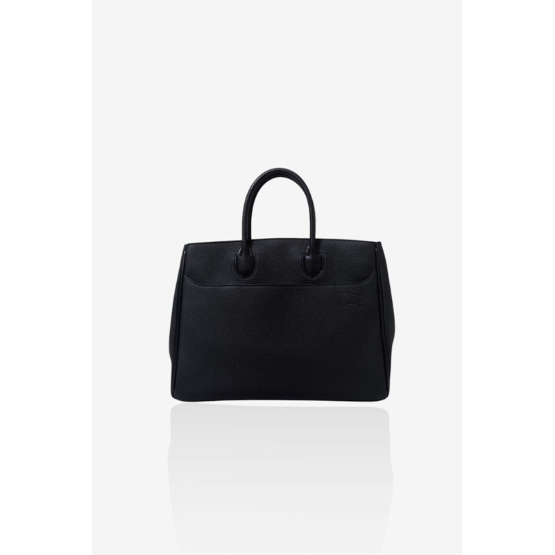 BURBERRY 25FW 馬術之夜提花Logo小搖馬手提包 8099401 A1189 1649-4