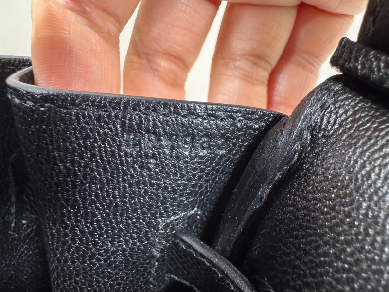 Hermes 愛馬仕黑銀Birkin 30 Ep皮-15