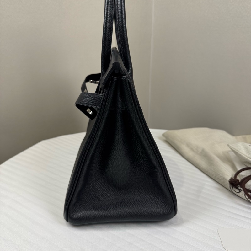 Hermes 愛馬仕黑銀Birkin 30 Ep皮-2