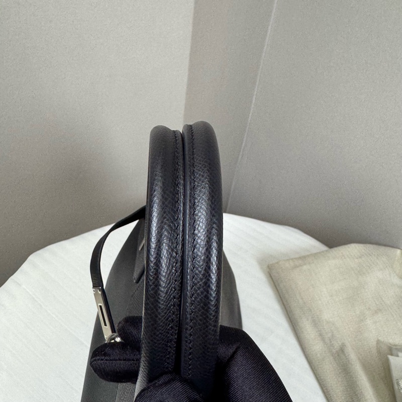 Hermes 愛馬仕黑銀Birkin 30 Ep皮-3