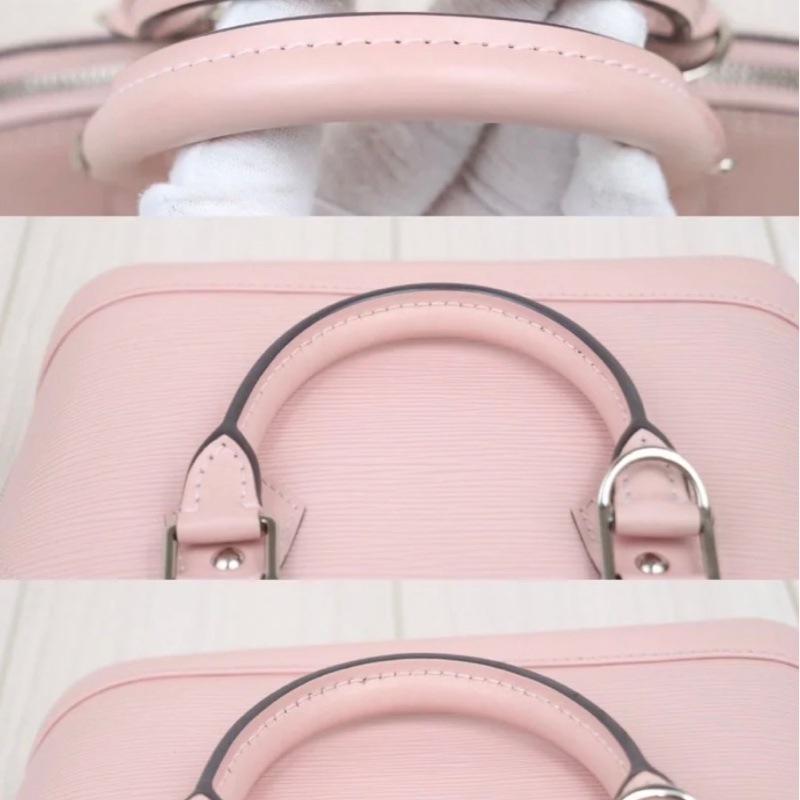 「JL精品代購」98新 LV 粉水波紋貝殼包-5