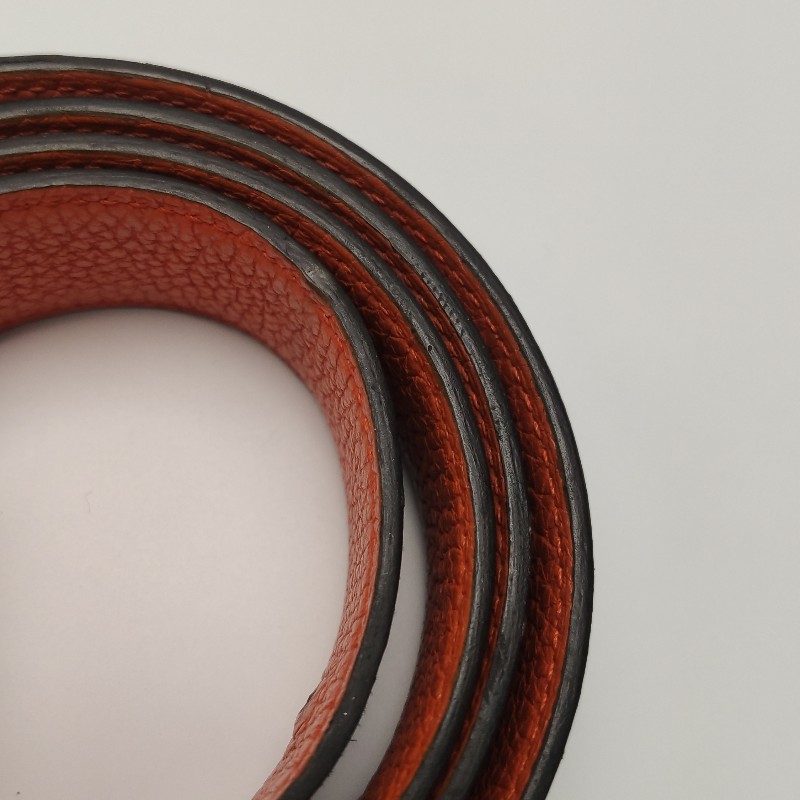 HERMES 牛皮拼色H皮帶 雙面腰帶-5