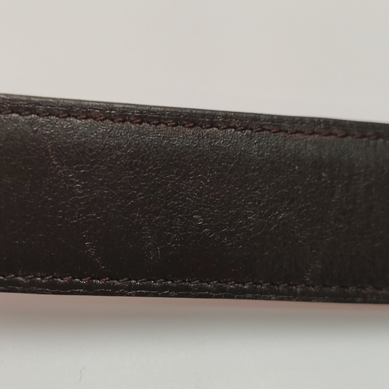 HERMES 牛皮拼色H皮帶 雙面腰帶-7