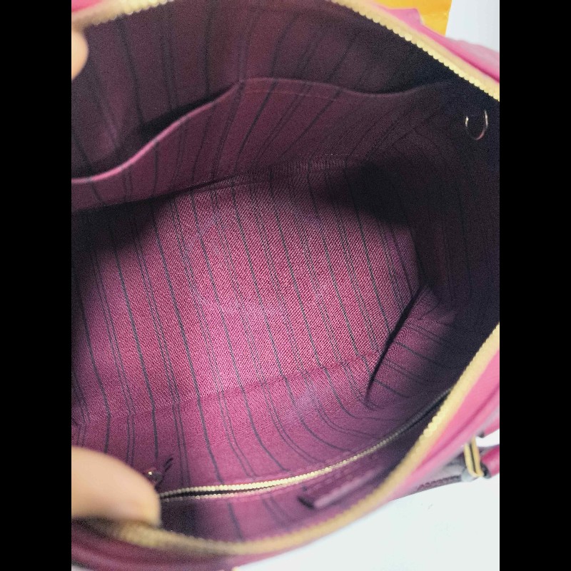 LV speedy25酒紅色手提包-8