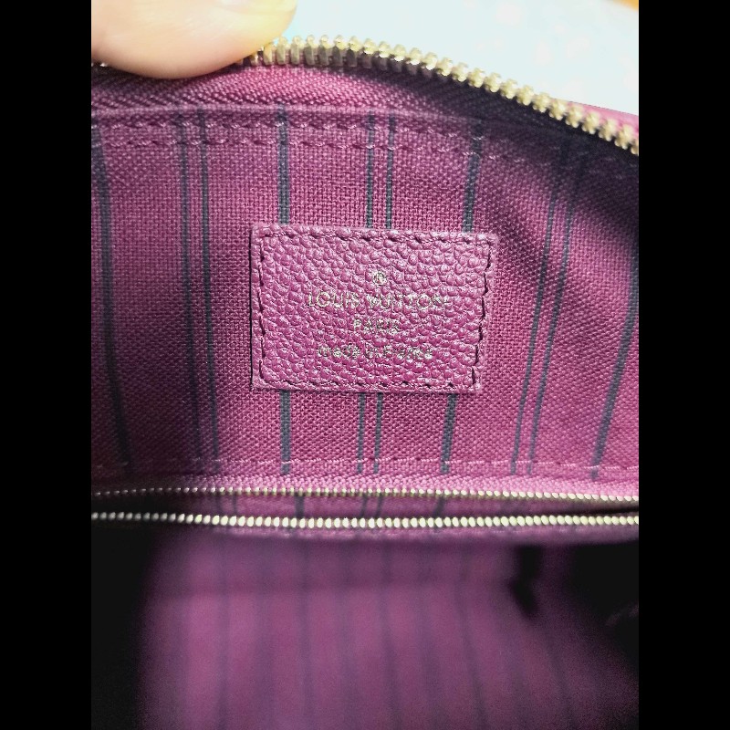 LV speedy25酒紅色手提包-26