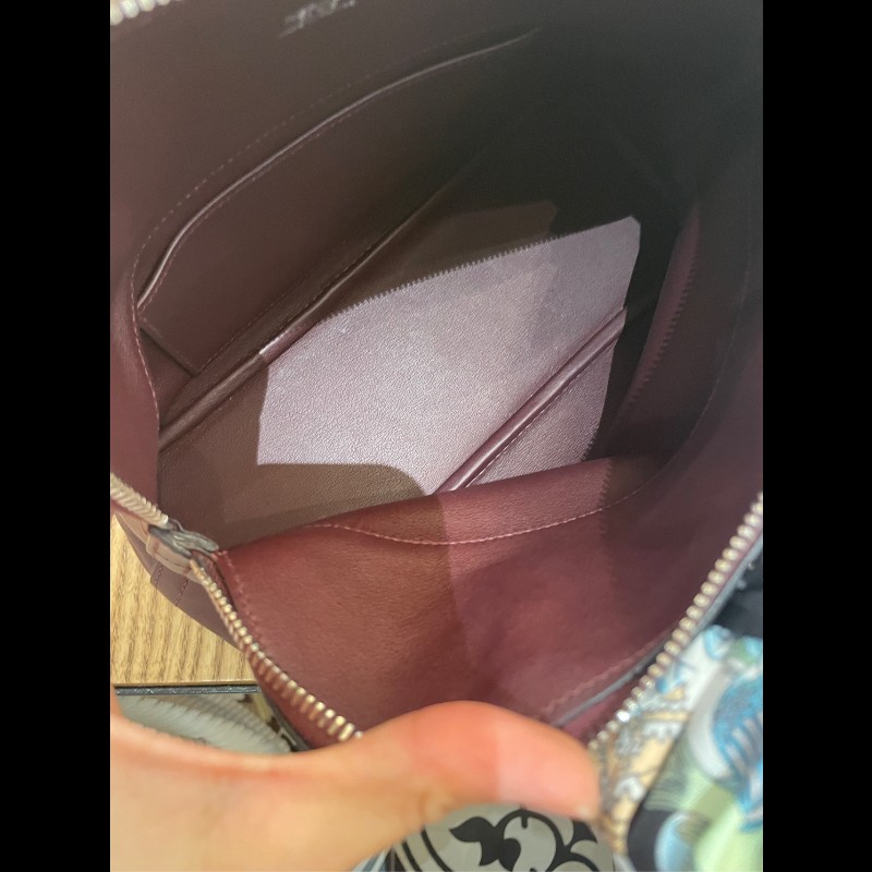 Hermes Bolide系列 27 銀扣 X刻 愛馬仕紅swift皮 保齡球包-21