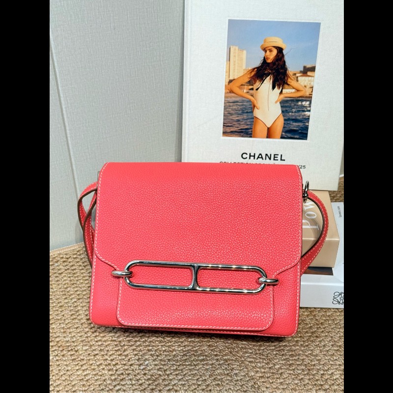 Hermes roulis23豬鼻子 德克薩斯粉 銀扣 EV皮-1