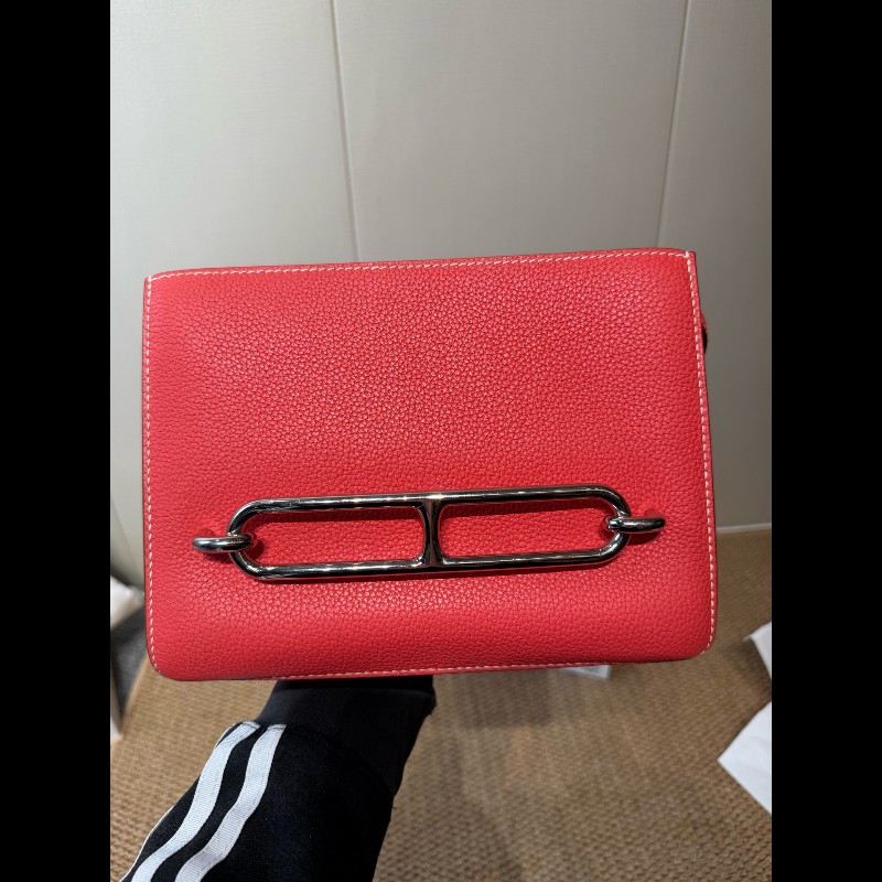 Hermes roulis23豬鼻子 德克薩斯粉 銀扣 EV皮-13