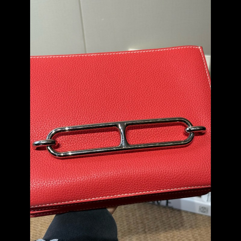 Hermes roulis23豬鼻子 德克薩斯粉 銀扣 EV皮-14