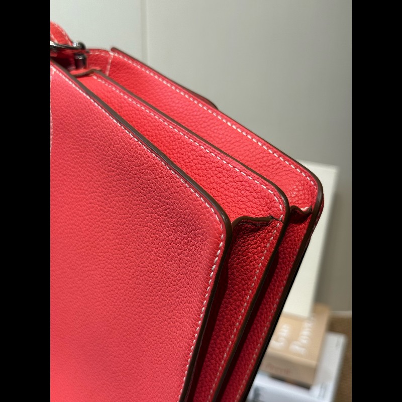 Hermes roulis23豬鼻子 德克薩斯粉 銀扣 EV皮-25