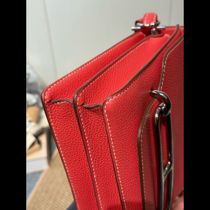 Hermes roulis23豬鼻子 德克薩斯粉 銀扣 EV皮-26