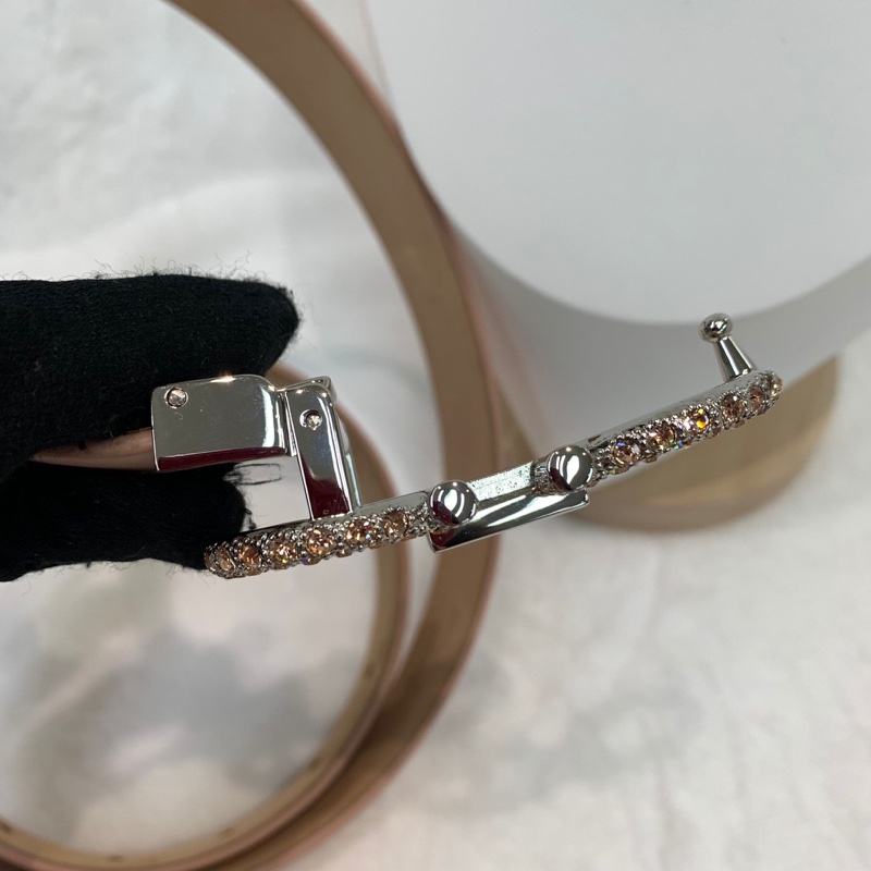 Ferragamo 粉鑽扣粉紅腰帶 XA897-6