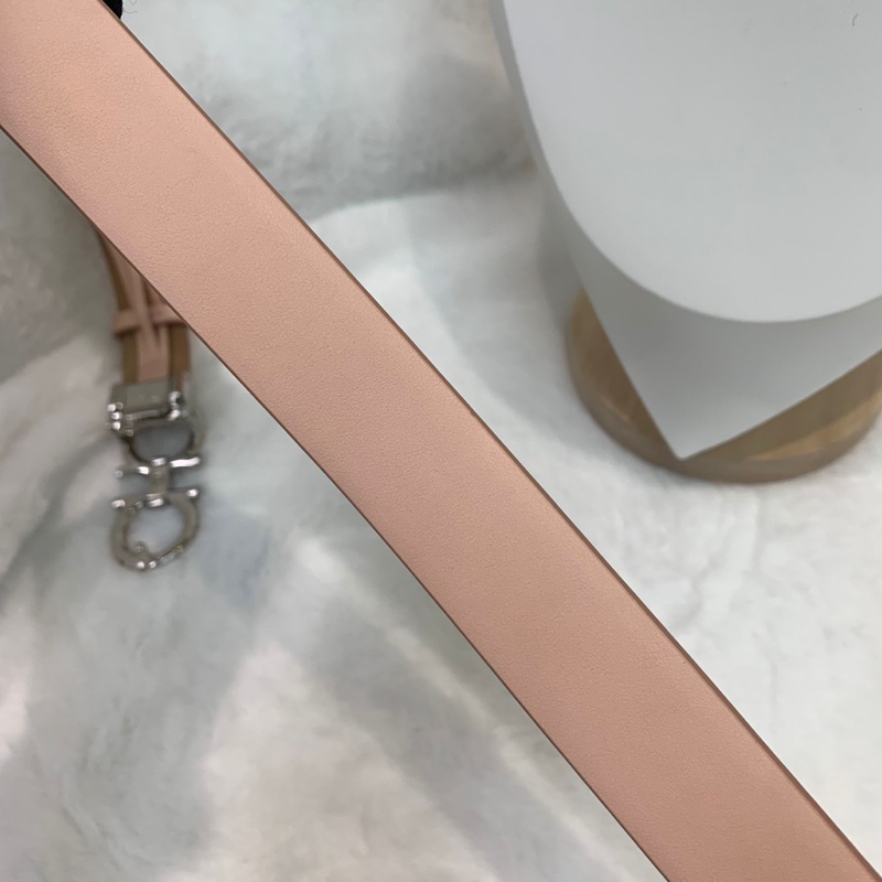 Ferragamo 粉鑽扣粉紅腰帶 XA897-12