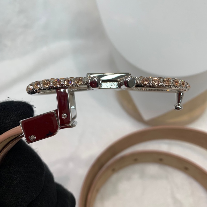 Ferragamo 粉鑽扣粉紅腰帶 XA897-22