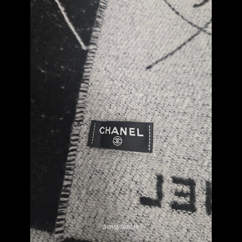 香奈兒 Chanel 爆款 圍巾 披肩 雙面可使用🈶購證正本-16