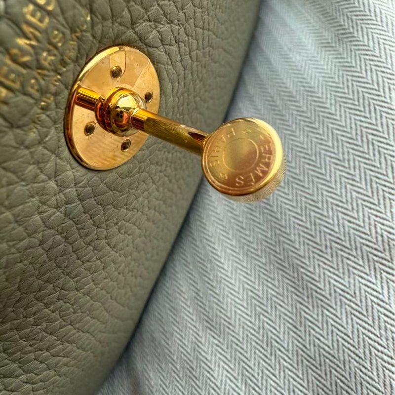 🌈Hermes🧡Mini Lindy一代🧡Q1鼠尾草金扣🌈98.5新🌟有單🌟Stamp B🌟-7