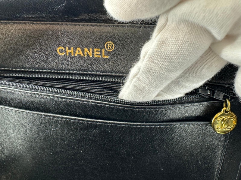 Chanel Vintage 94-96 Leather Quilted Black Barbie 2-Way Bag with Gold Hardware-9