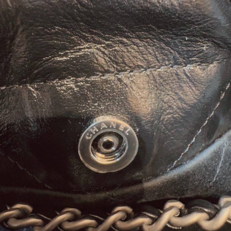 #chanel 香奈兒22bag mini 黑銀 亮面小牛皮-16