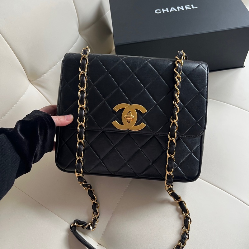 ✨Chanel vintage 黑金方胖子-2