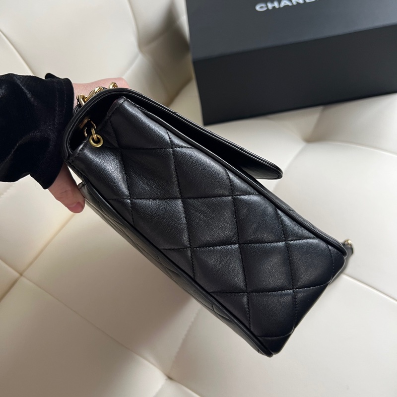 ✨Chanel vintage 黑金方胖子-3