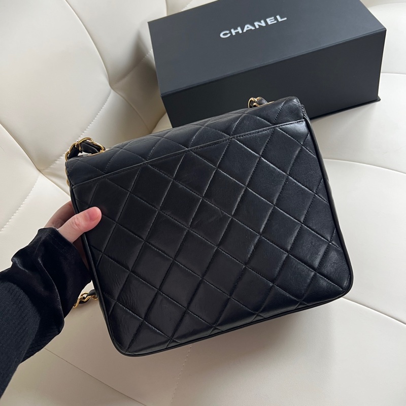 ✨Chanel vintage 黑金方胖子-4