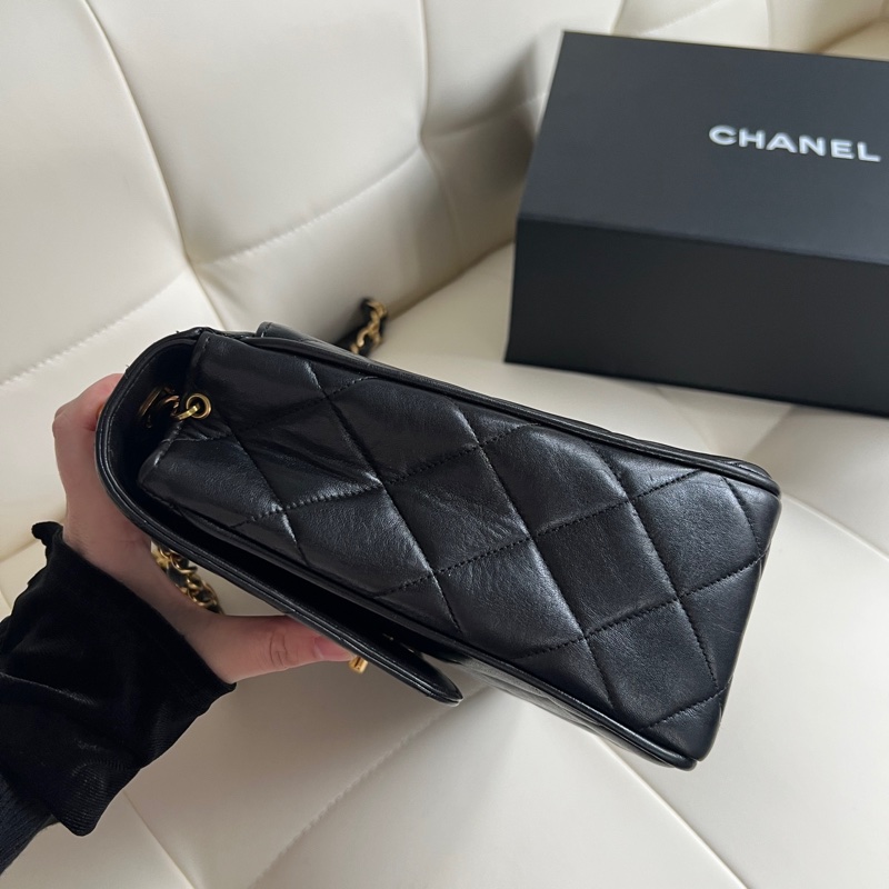 ✨Chanel vintage 黑金方胖子-5