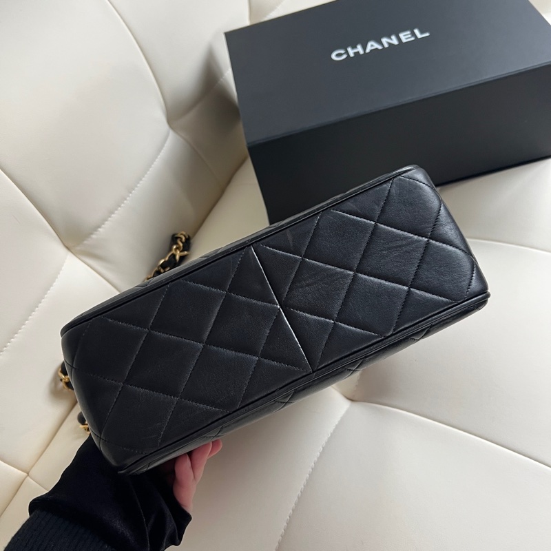 ✨Chanel vintage 黑金方胖子-6