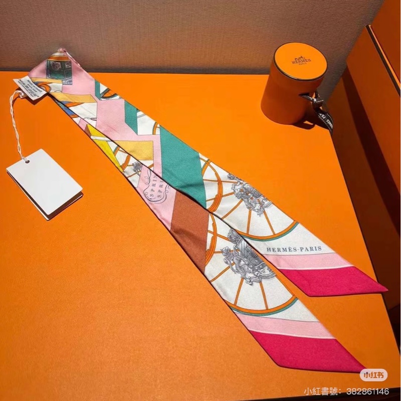 Hermes Spring Spring Twilly 名媛款 🌸 全新 附盒 超美-3