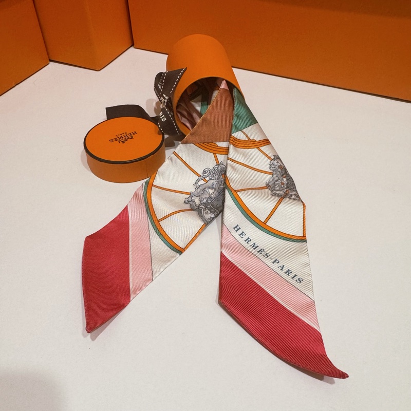 Hermes Spring Spring Twilly 名媛款 🌸 全新 附盒 超美-5