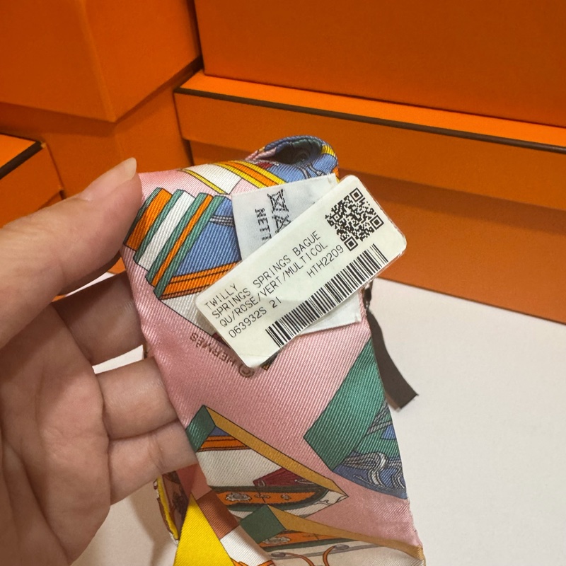Hermes Spring Spring Twilly 名媛款 🌸 全新 附盒 超美-8