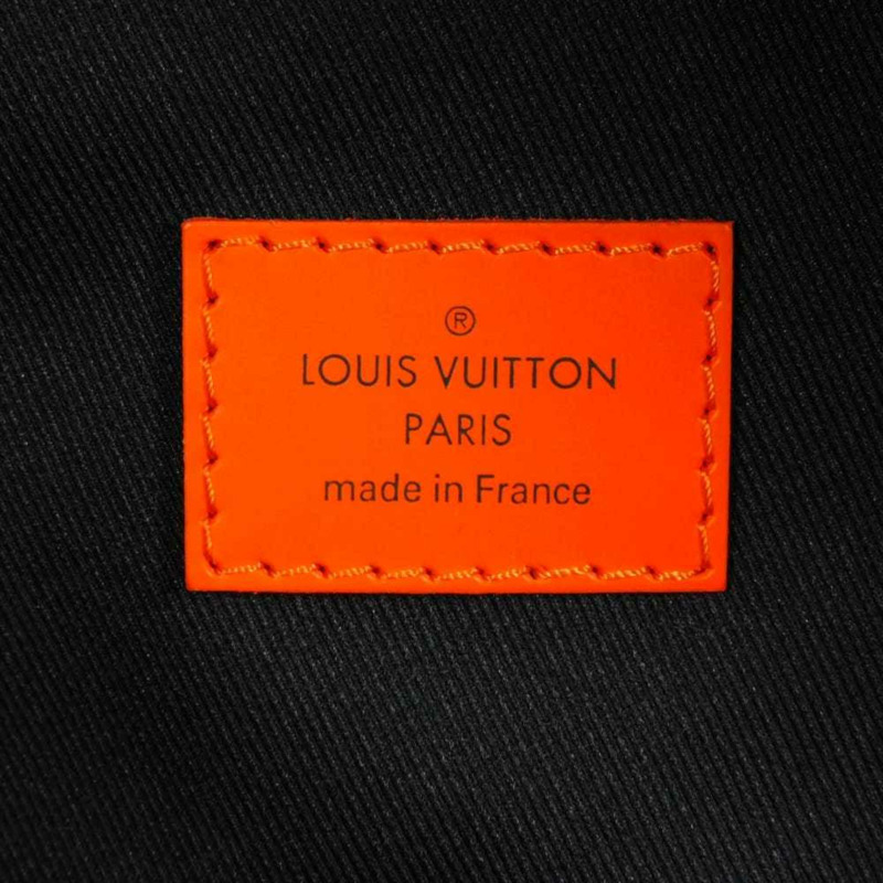 路易威登 Discovery Daypack 雙肩包，海軍藍，19AW Damier Cobalt Lace 迷彩，橙色，N40157，男士包-7