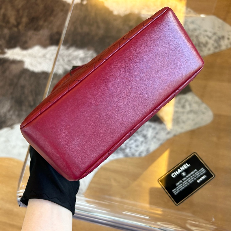 Chanel 香奈兒菱格紋雙C扣手提晚宴包-3