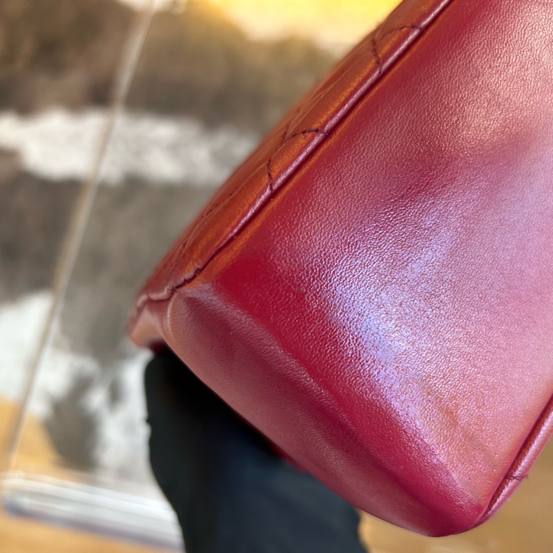 Chanel 香奈兒菱格紋雙C扣手提晚宴包-9