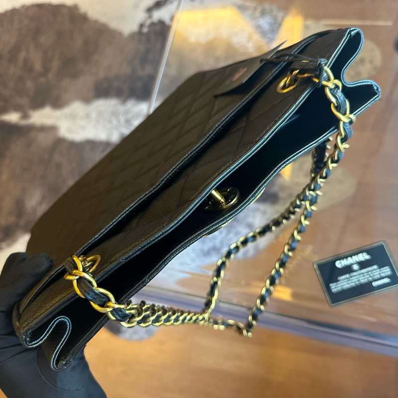 Chanel 香奈兒魚子醬大雙C貝嫂托特鏈條包帶卡-2