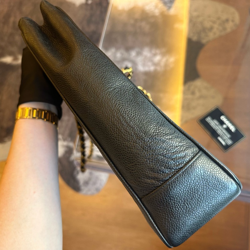 Chanel 香奈兒魚子醬大雙C貝嫂托特鏈條包帶卡-6