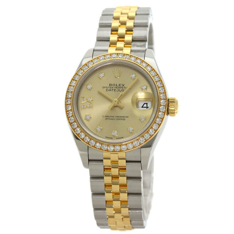 勞力士 279383RBR Datejust Star IX 鑲鑽錶圈腕錶，精鋼/18K 白金（18K 金）材質，女士款