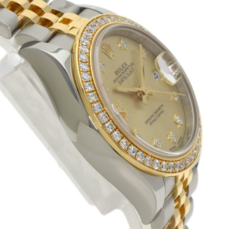 勞力士 279383RBR Datejust Star IX 鑲鑽錶圈腕錶，精鋼/18K 白金（18K 金）材質，女士款-5