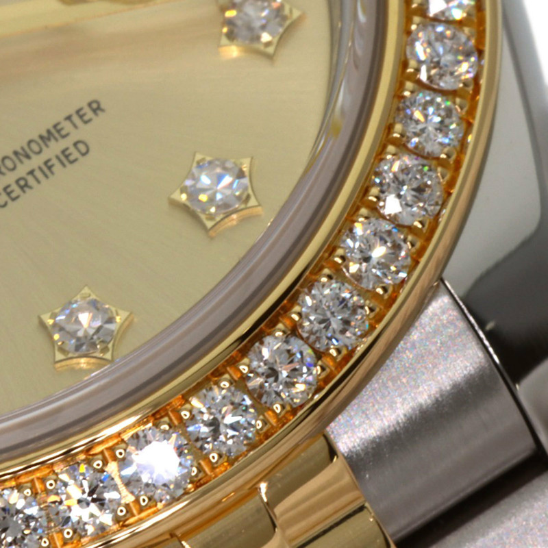 勞力士 279383RBR Datejust Star IX 鑲鑽錶圈腕錶，精鋼/18K 白金（18K 金）材質，女士款-23