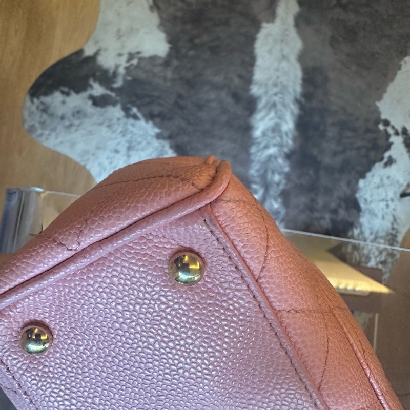 Chanel 香奈兒魚子醬保齡球小號粉色內裡帶卡-8